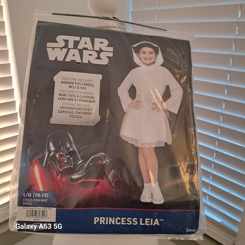 Star Wars Princess Leia Kids Costume - White and Black